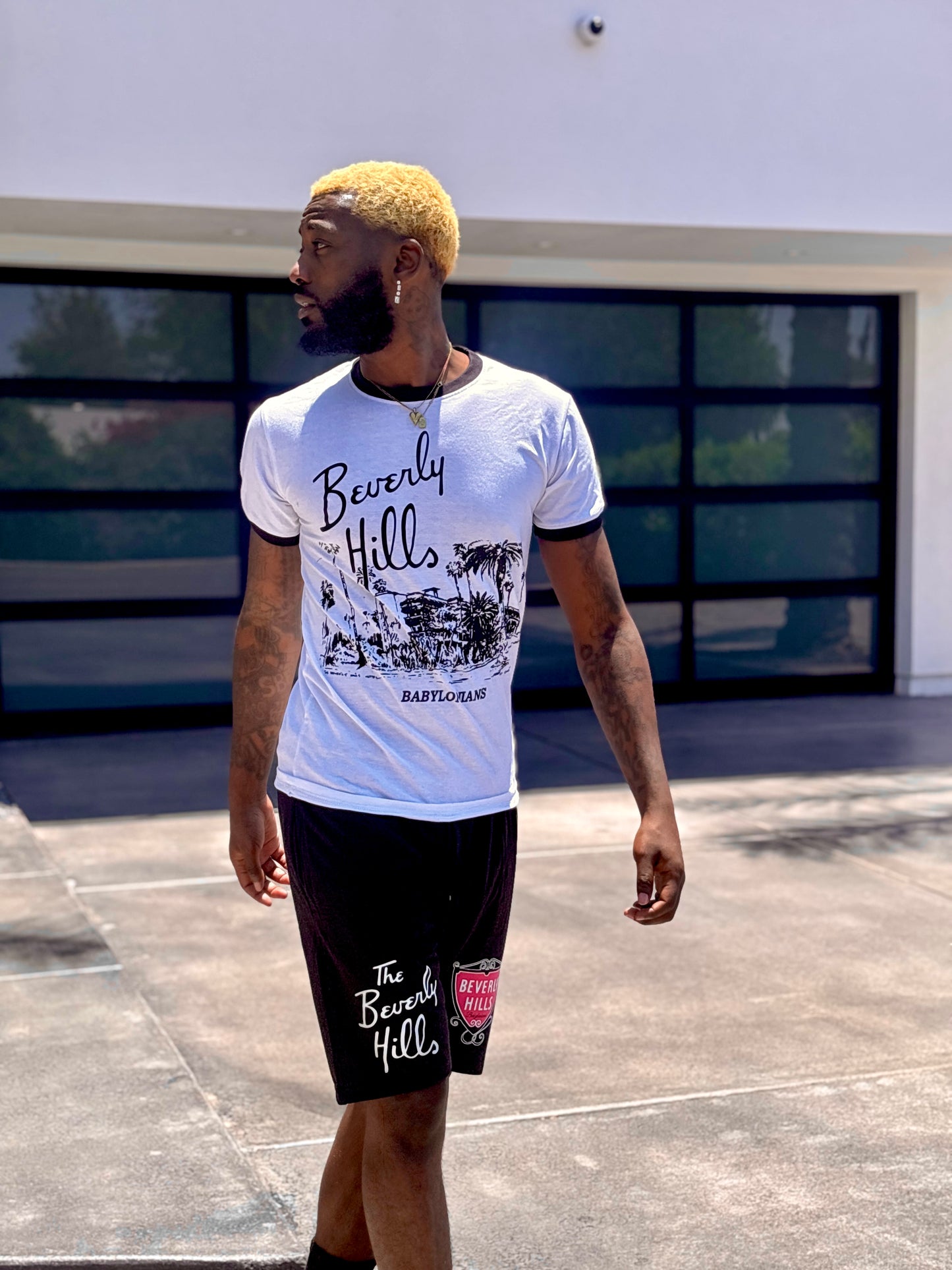 Babylonians “Beverly Hills Collection” Ringer Tee B/W